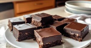 elfgemaakte 3 Musketiers chocoladerepen op een donkere achtergrond