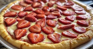 Aardbeien Dessertpizza - Een Zoete Zomertraktatie