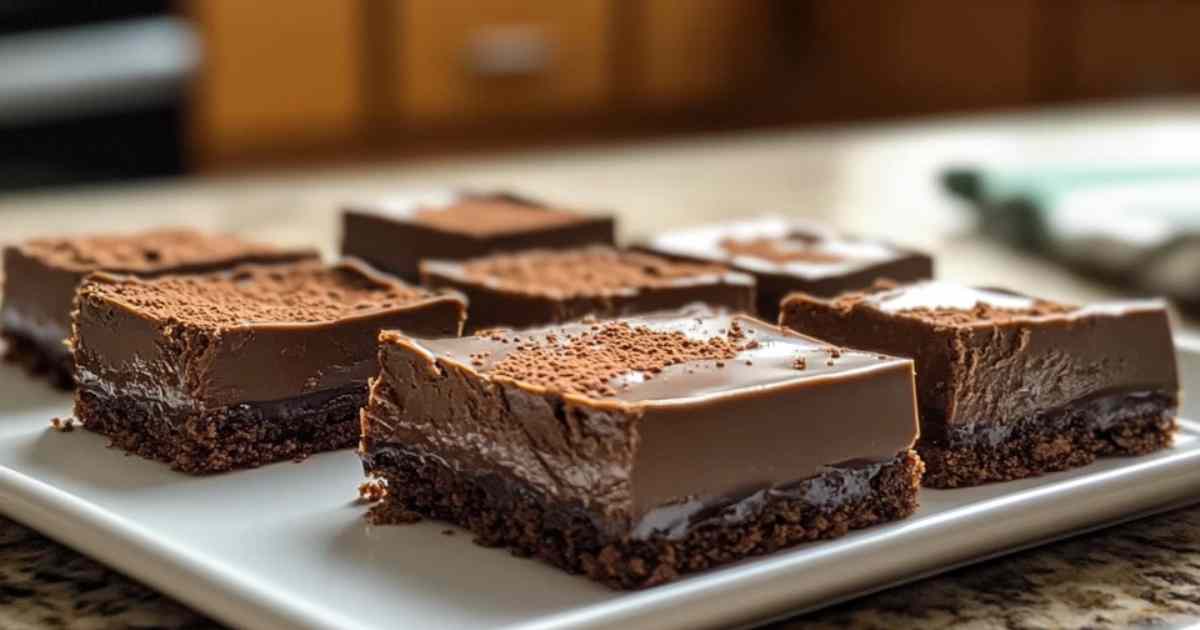 Zelfgemaakte 3 Musketiers chocoladerepen op een donkere achtergrond