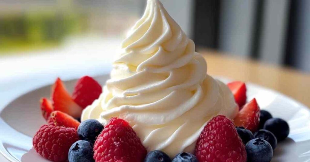 Zelfgemaakte slagroom met melk in een kom