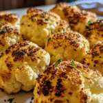Bloemkoolroosjes voorbereiden met parmezaan en kruiden