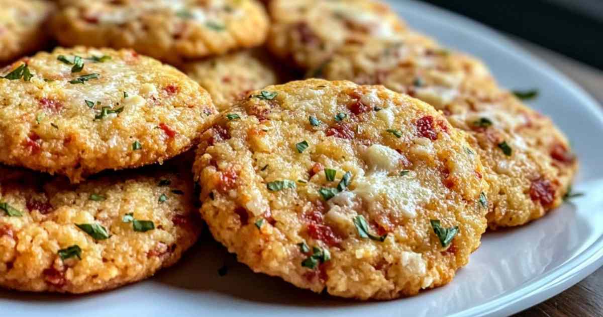 Het bereiden van chorizo-parmesan koekjesdeeg in een kom