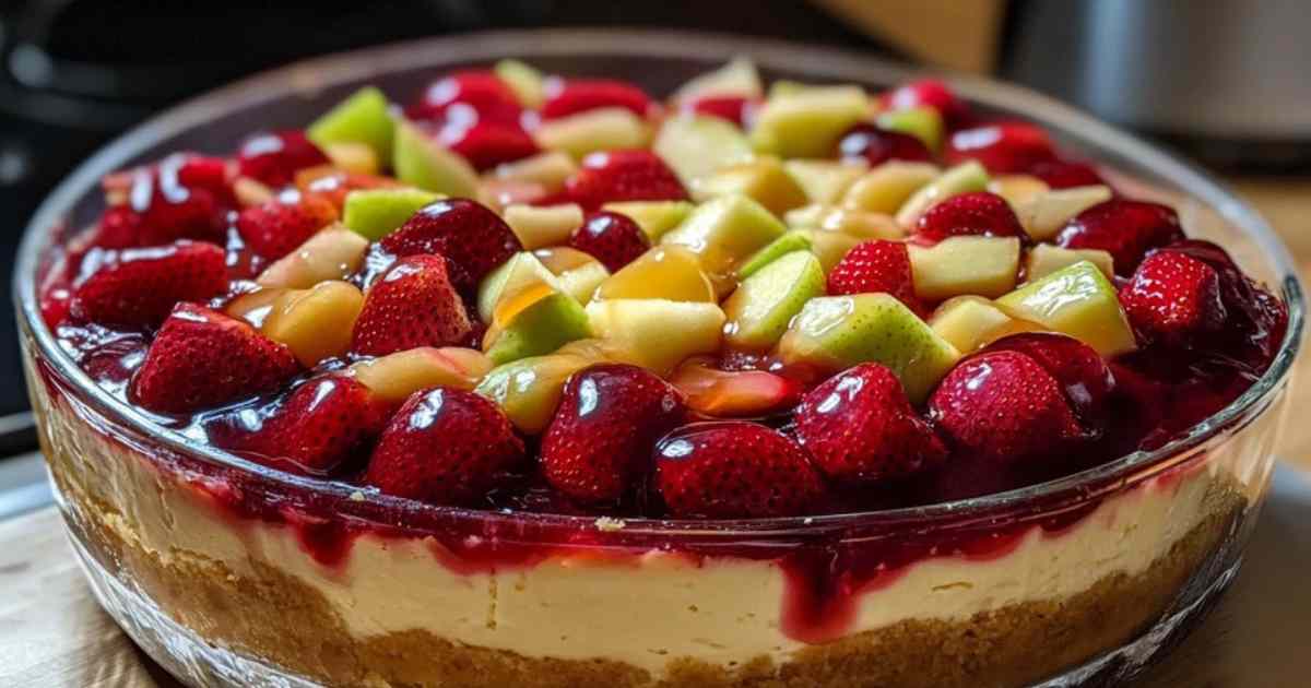 Bereidingsproces van de fruitige kwarktaart