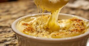 Aligot geserveerd met gegrilde worst en salade