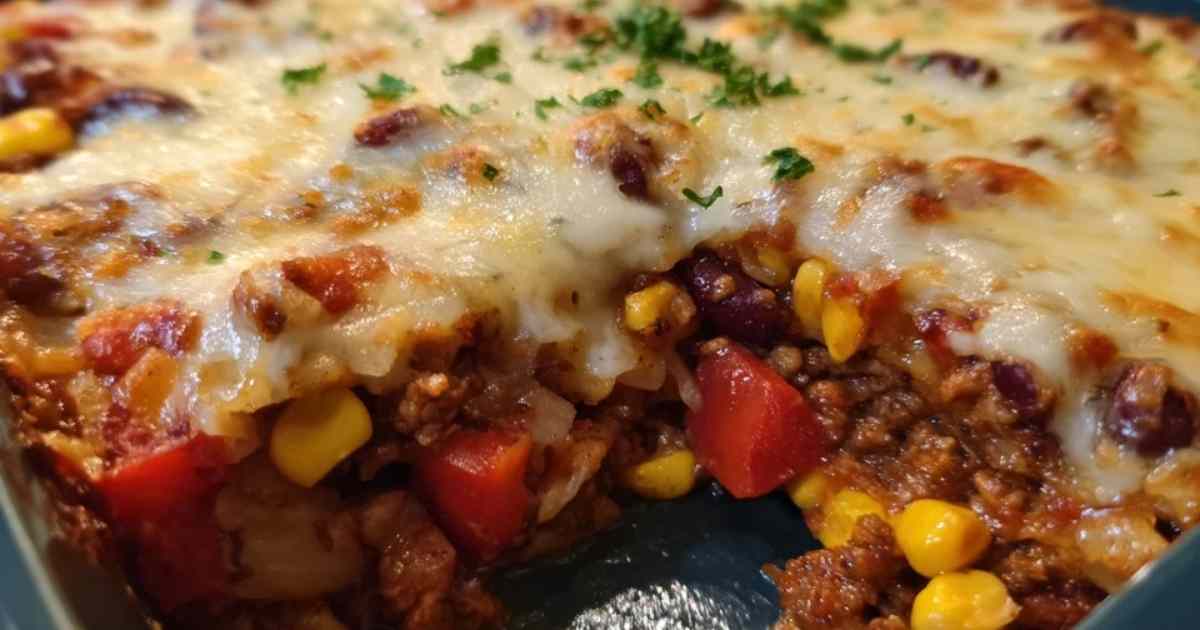 Zutaten für mexikanischen Kartoffelauflauf