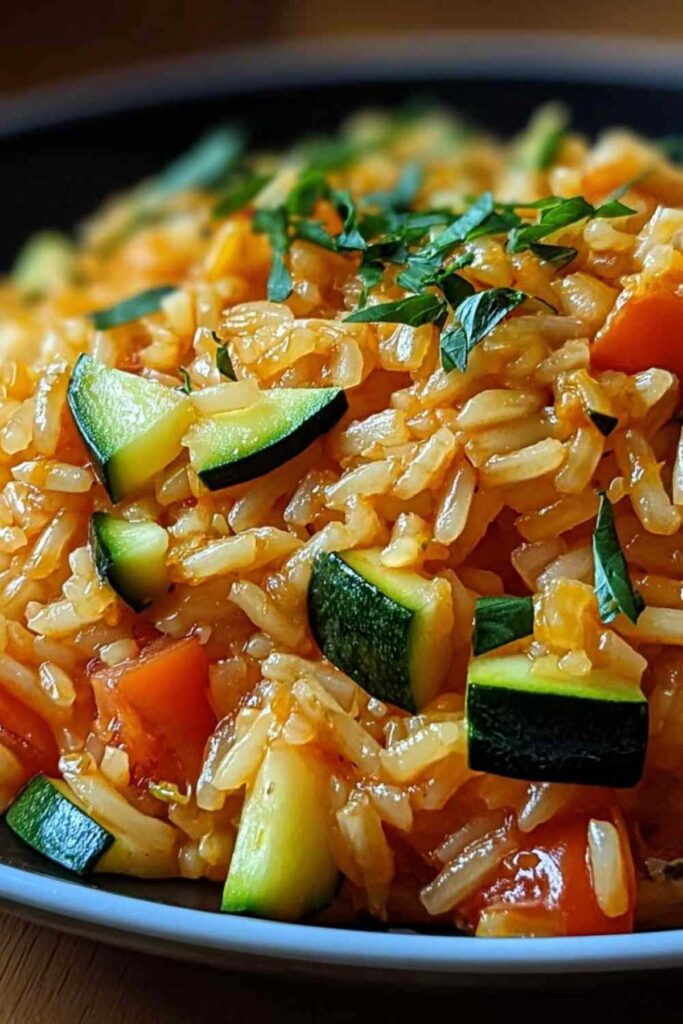 Zucchini-Tomaten-Reis