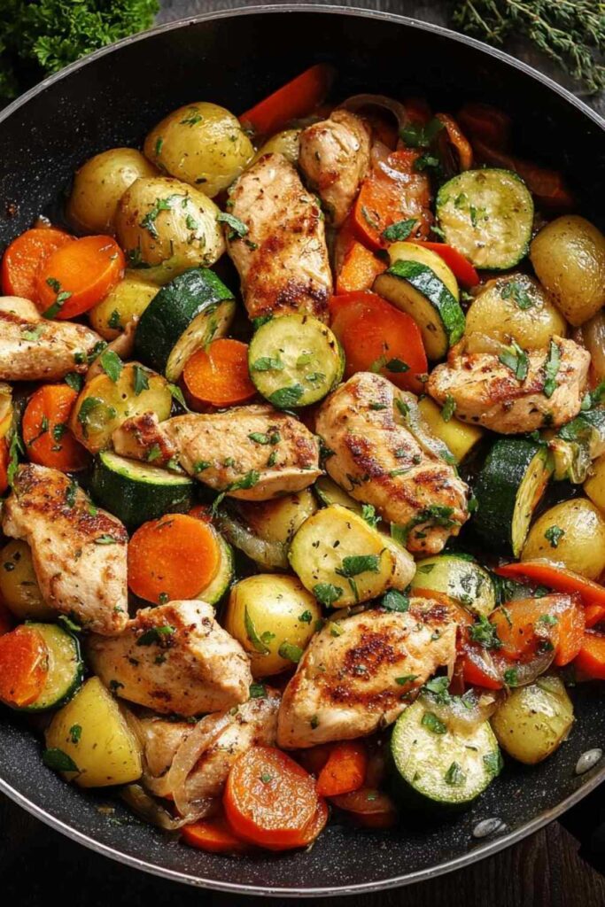 Low Carb Hähnchenpfanne