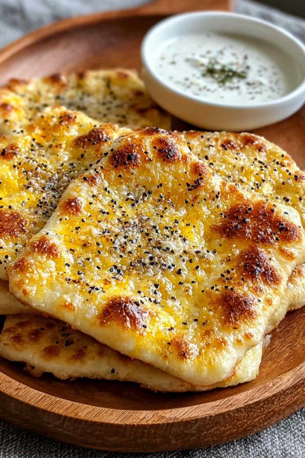 Proteinreiches Keto Hüttenkäse-Fladenbrot - Nur 5 Zutaten