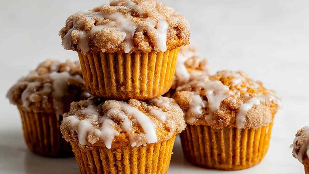 Zimt-Schnecken-Muffins auf Drahtgitter mit goldbraunen Oberflächen und perfekter Textur
