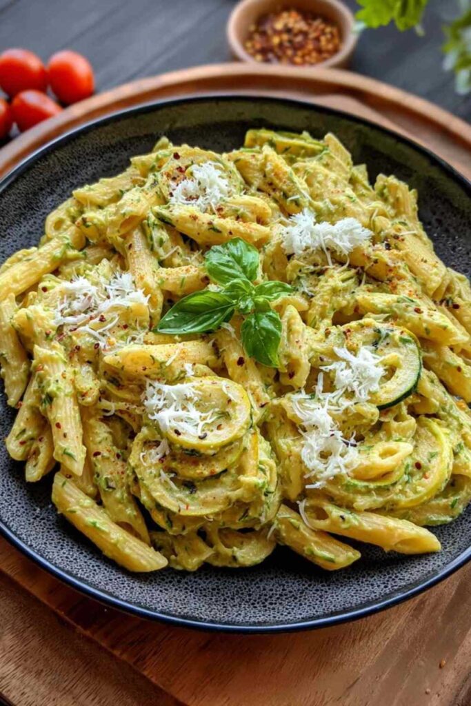 Pasta in Zucchini-Sauce
