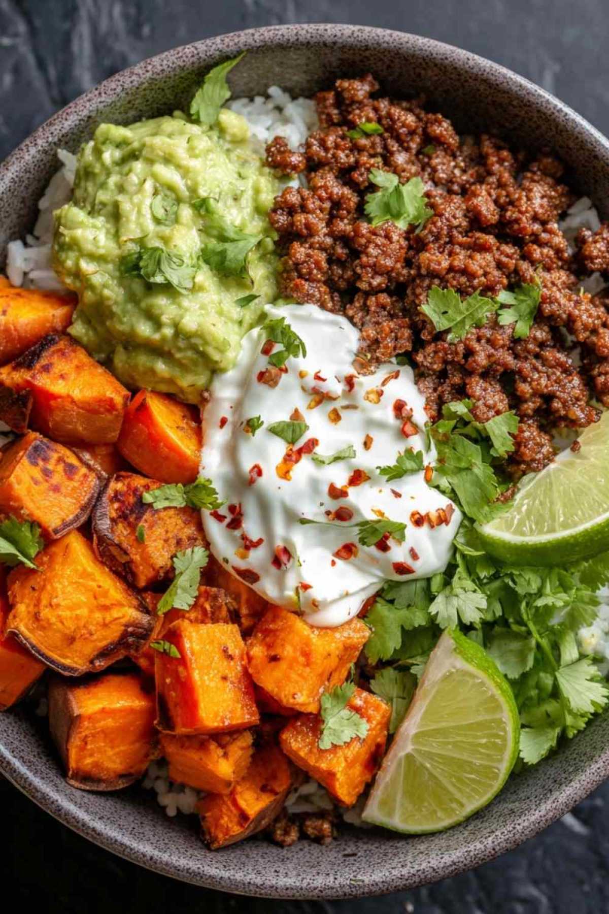 Süßkartoffel Taco Bowl
