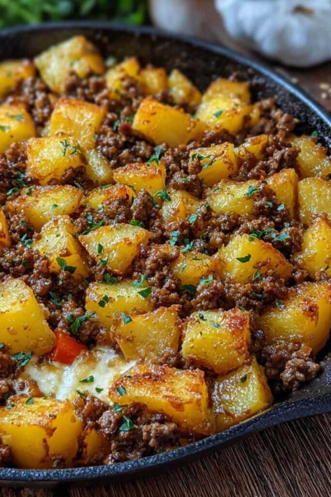 Mexikanische Hackfleisch-Pfanne mit Kartoffeln