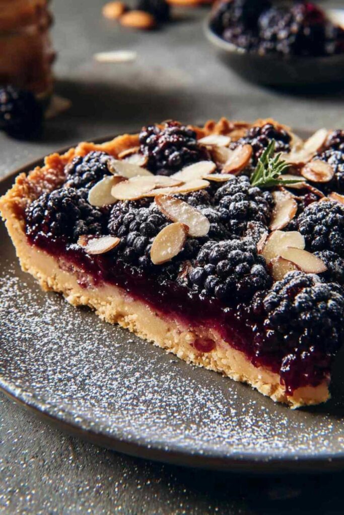 Brombeertarte mit Mandeln