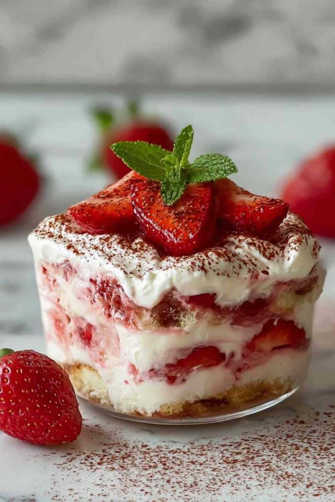 Erdbeer-Tiramisu Joghurt