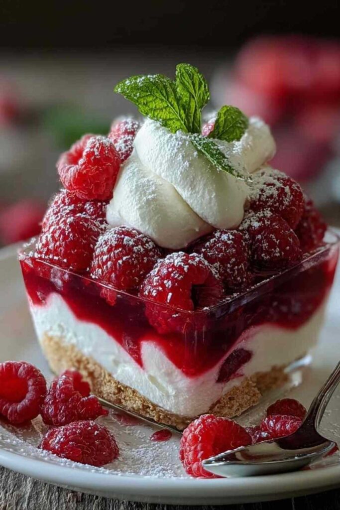 Himbeerwolke mit Mascarponecreme