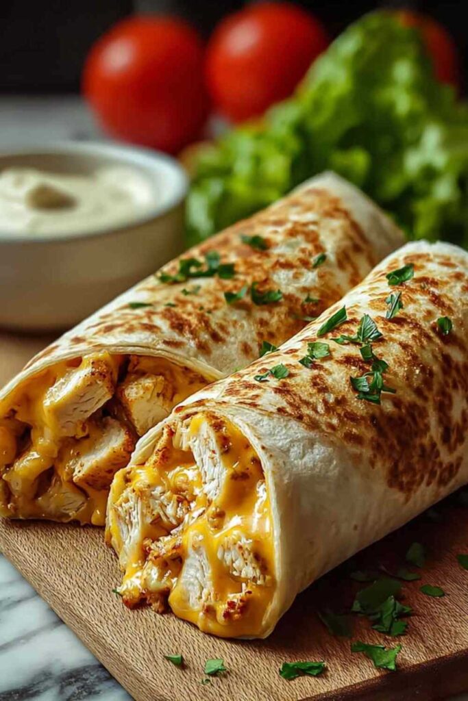 Käse-Geschmack Hühnchen Wraps