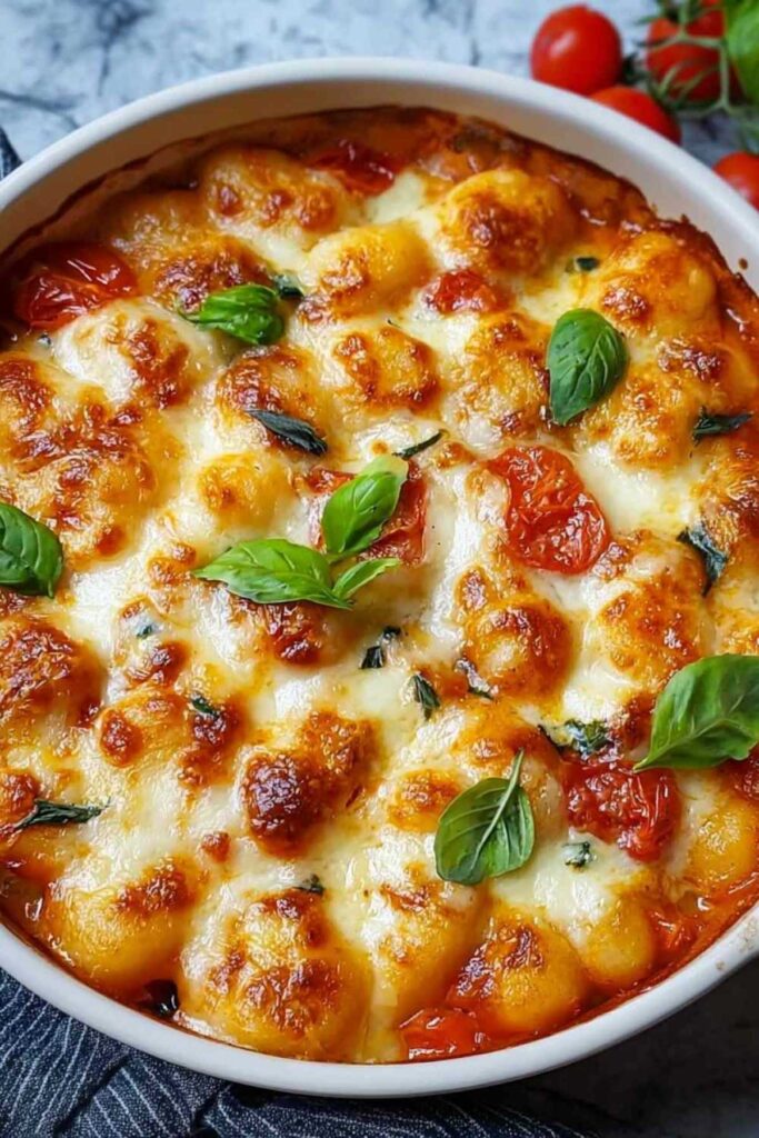 Gnocchi Auflauf Tomate Mozzarella
