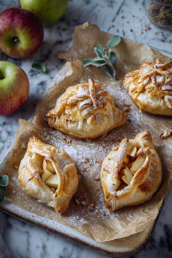 Blätterteig Apfeltaschen
