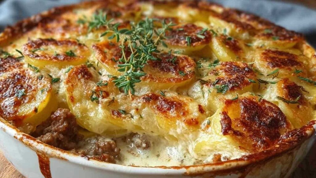 Fleisch Kartoffel Auflauf – cremig, herzhaft & familienfreundlich