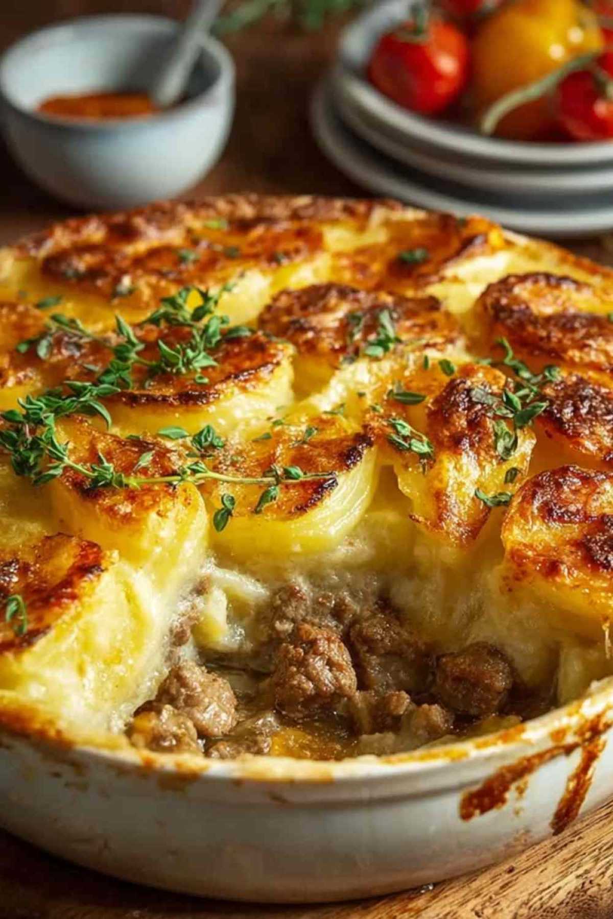 Fleisch Kartoffel Auflauf – cremig, herzhaft & familienfreundlich