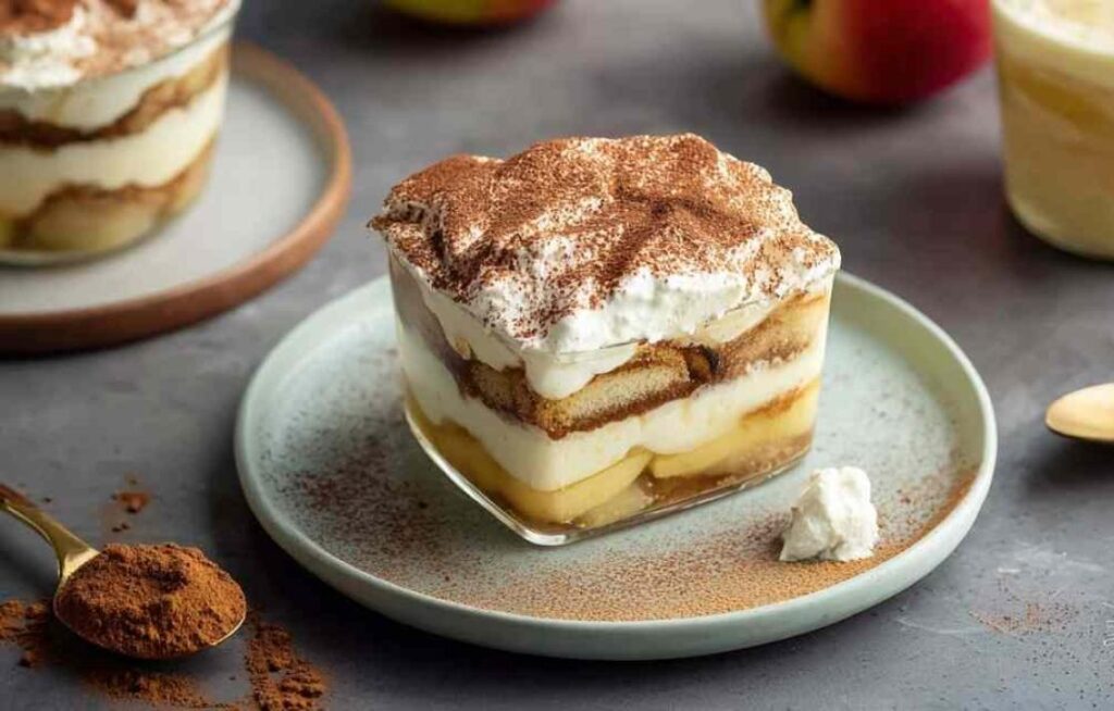 Apfel-Tiramisu mit Mascarpone und Zimt
