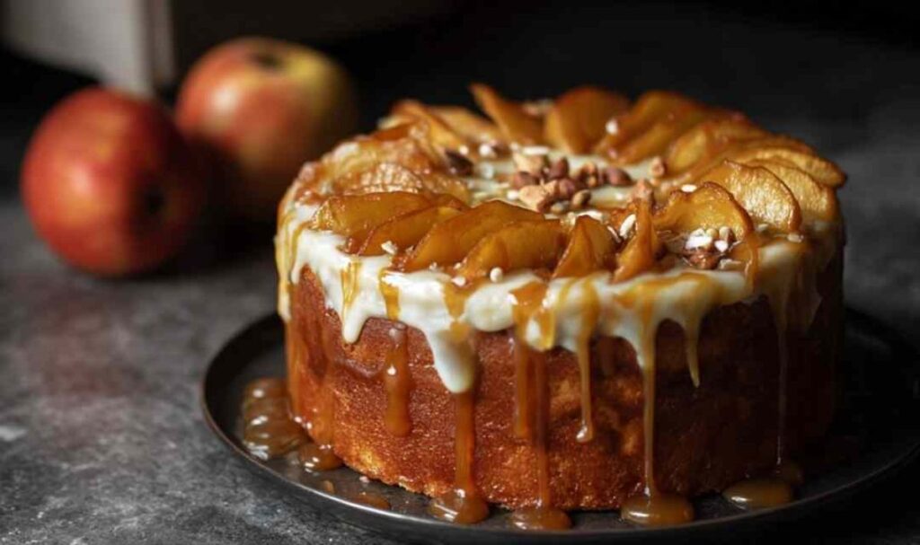 Bratapfeltorte mit Orangen-Zimt-Creme