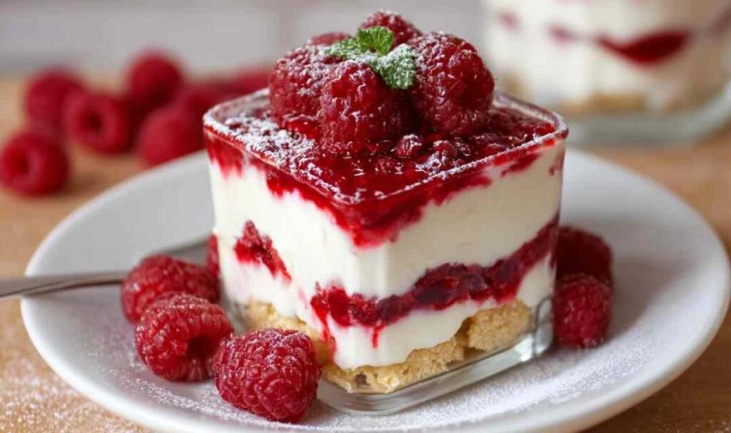 Himbeer-Mascarpone-Creme Dessert