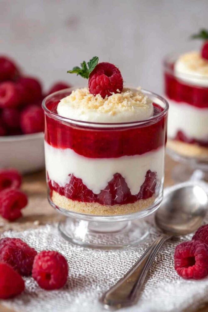 Himbeer-Mascarpone-Creme Dessert