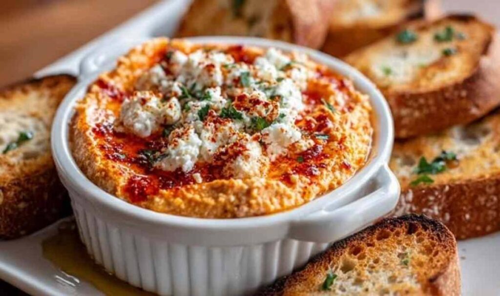 Paprika-Aufstrich mit Feta