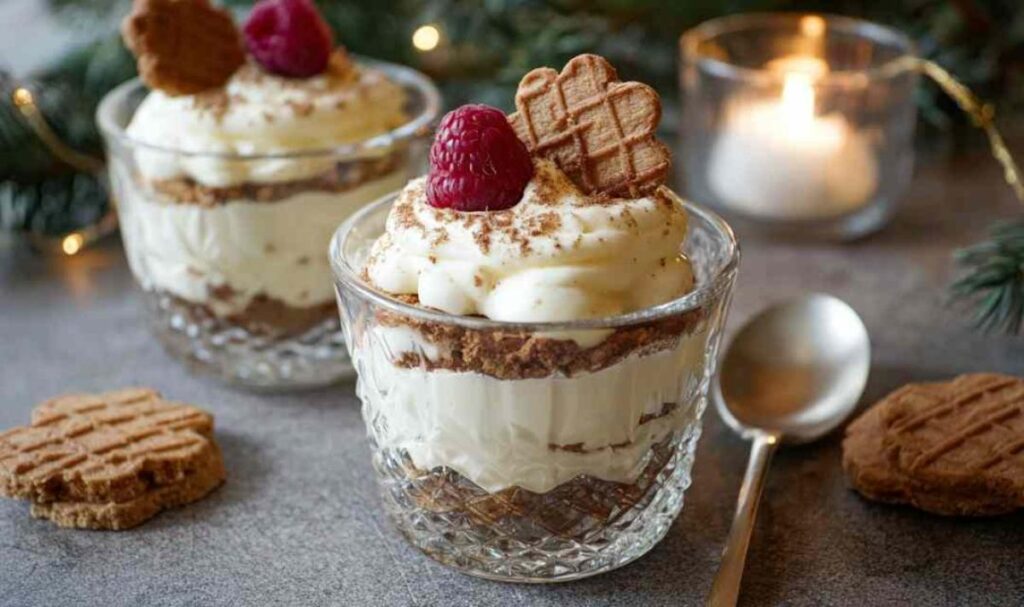 Weihnachtsdessert Spekulatius Mascarpone