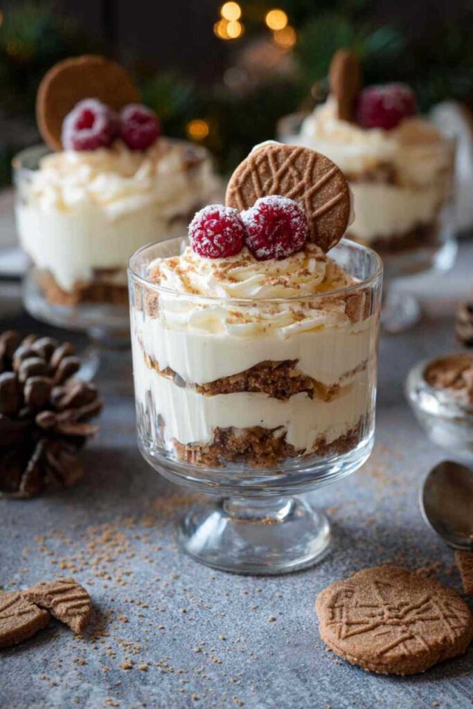 Weihnachtsdessert Spekulatius Mascarpone