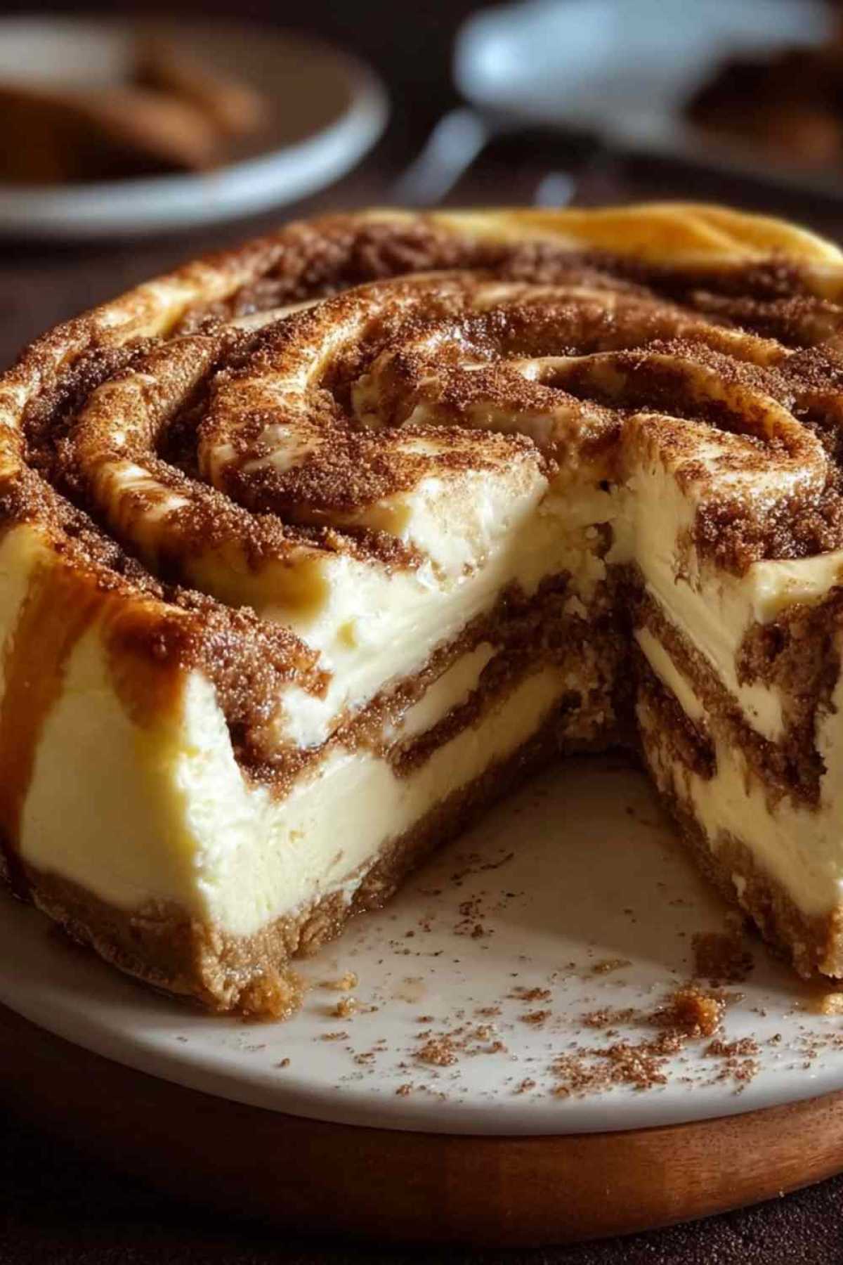Zimtschnecken-Käsekuchen