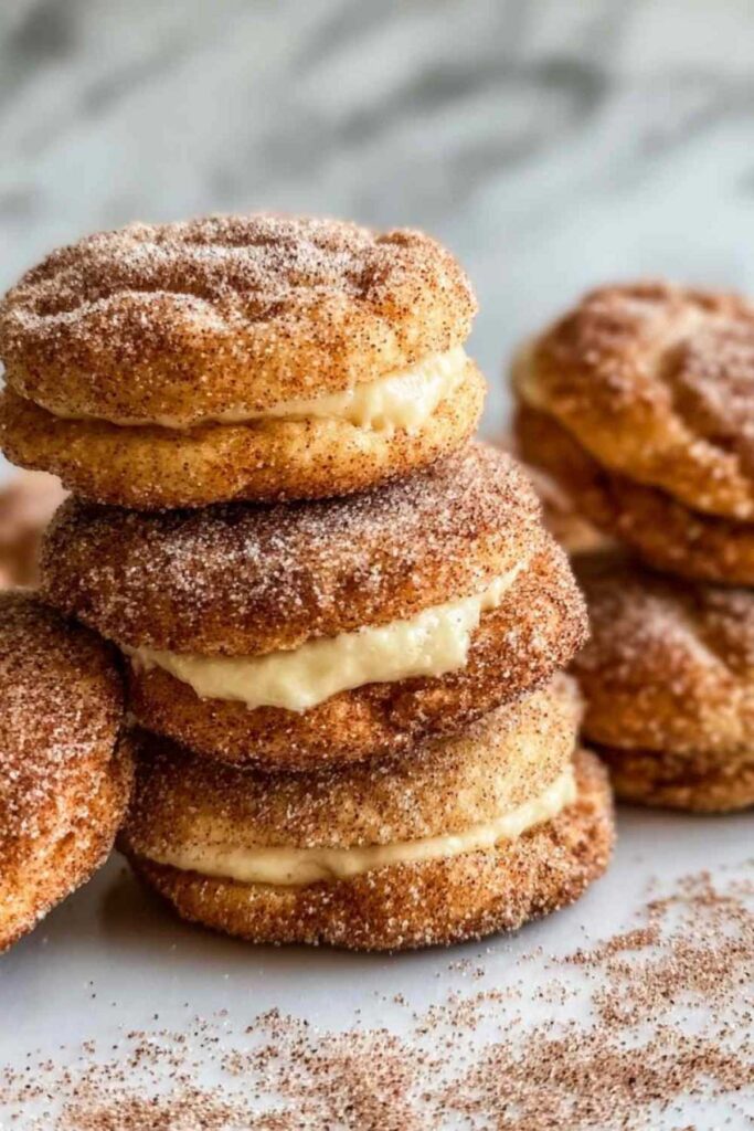 Churro-Kekse mit Käsekuchen-Füllung
