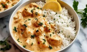 Cremiges Hähnchen mit Reis (Unglaublich gut)