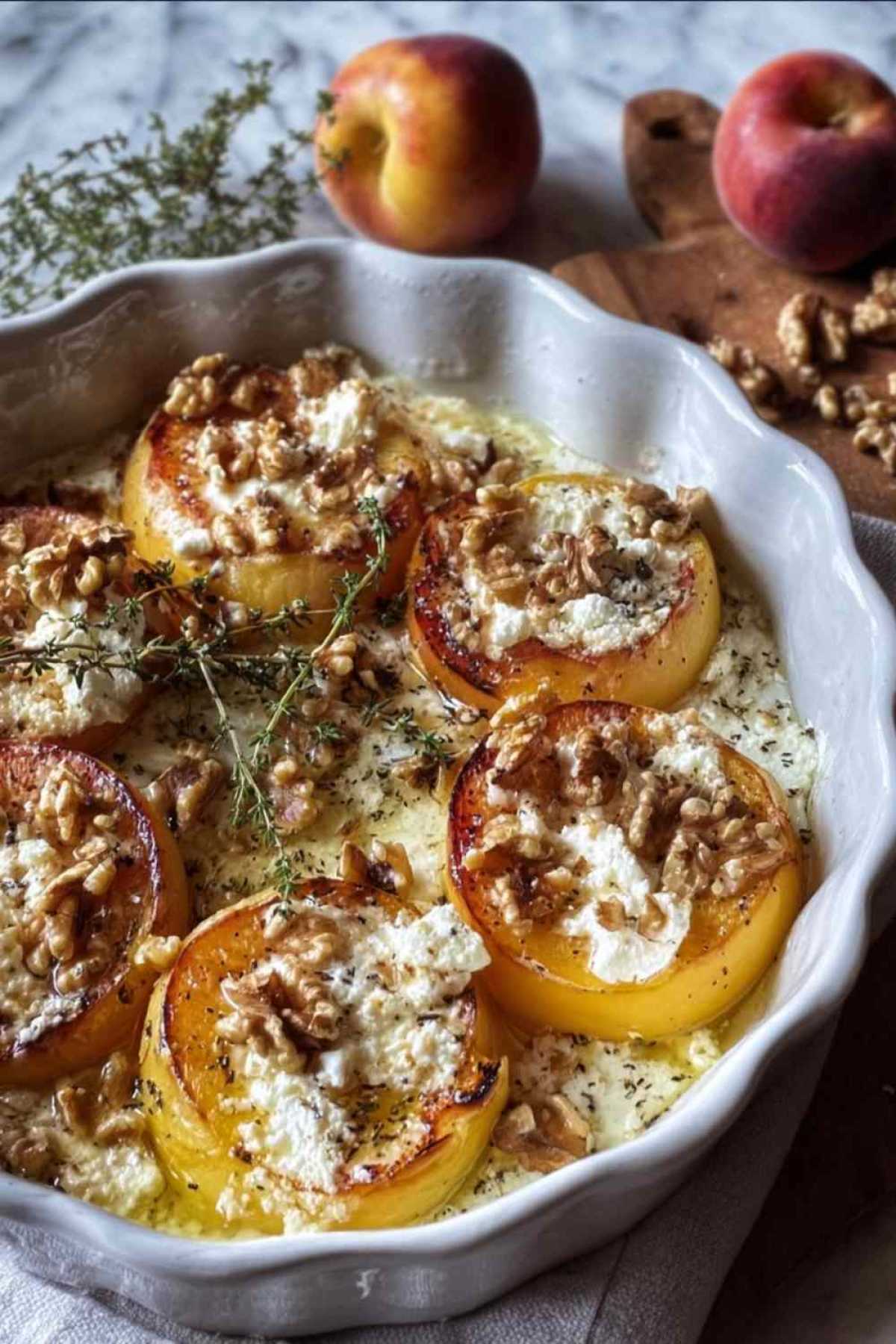 Gebackene Nektarinen mit Feta (Wow-Rezept!)