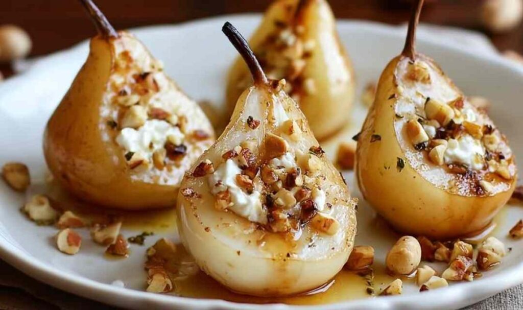Geröstete Birnen mit Honig