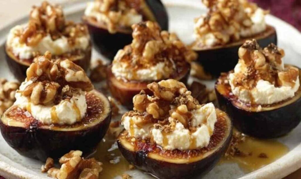 Karamellisierte Feigen mit Ziegenkäse