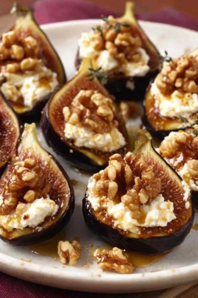 Karamellisierte Feigen mit Ziegenkäse