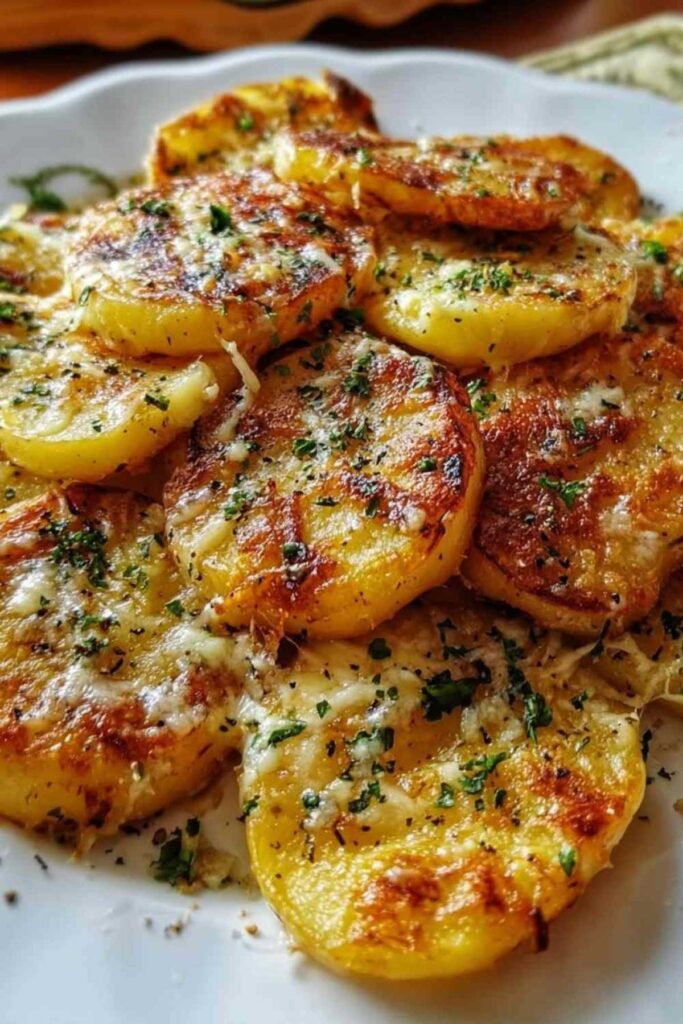 Kartoffelmedaillons mit Knoblauch – Köstlich (