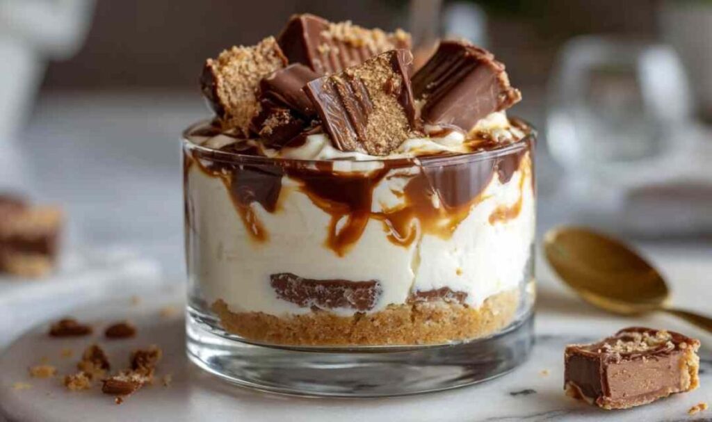 Kinder-Bueno Käsekuchen im Glas