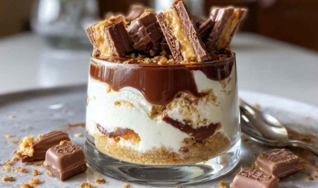 Kinder-Bueno Käsekuchen im Glas