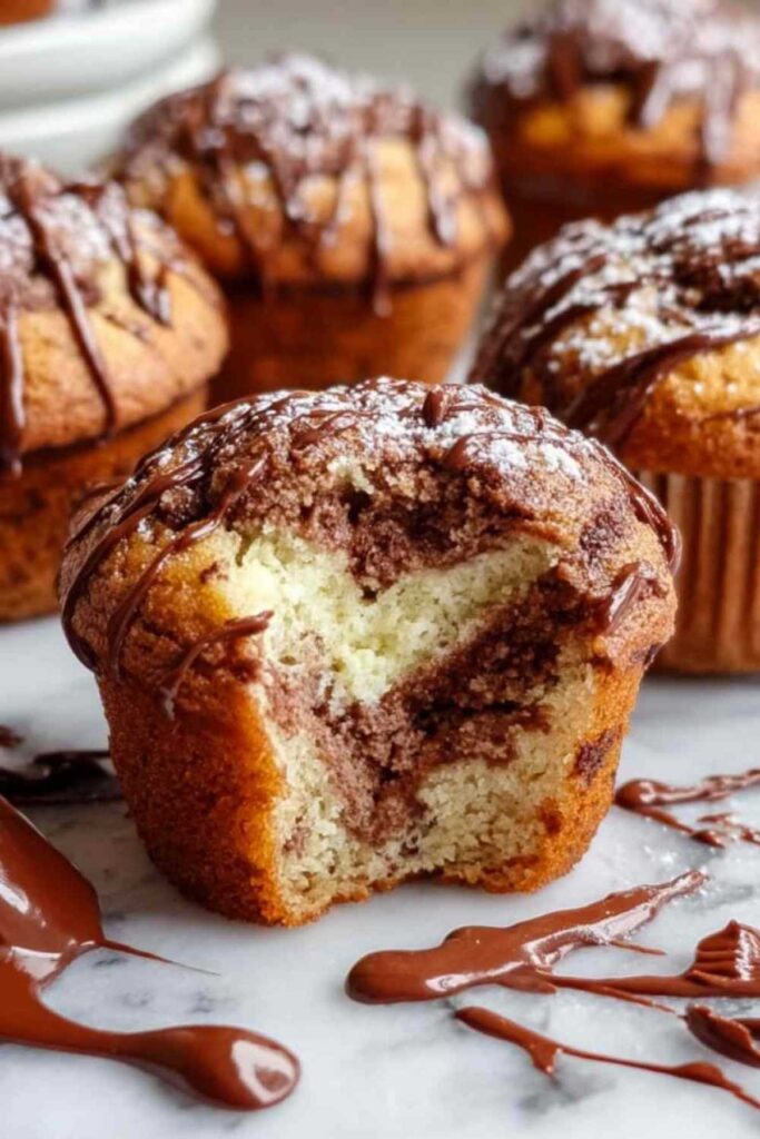 Kinder-Bueno-Muffins mit Mascarponefüllung
