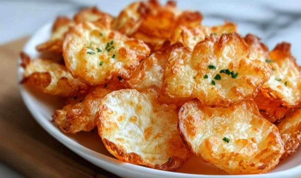 Knusprige Hüttenkäse-Chips
