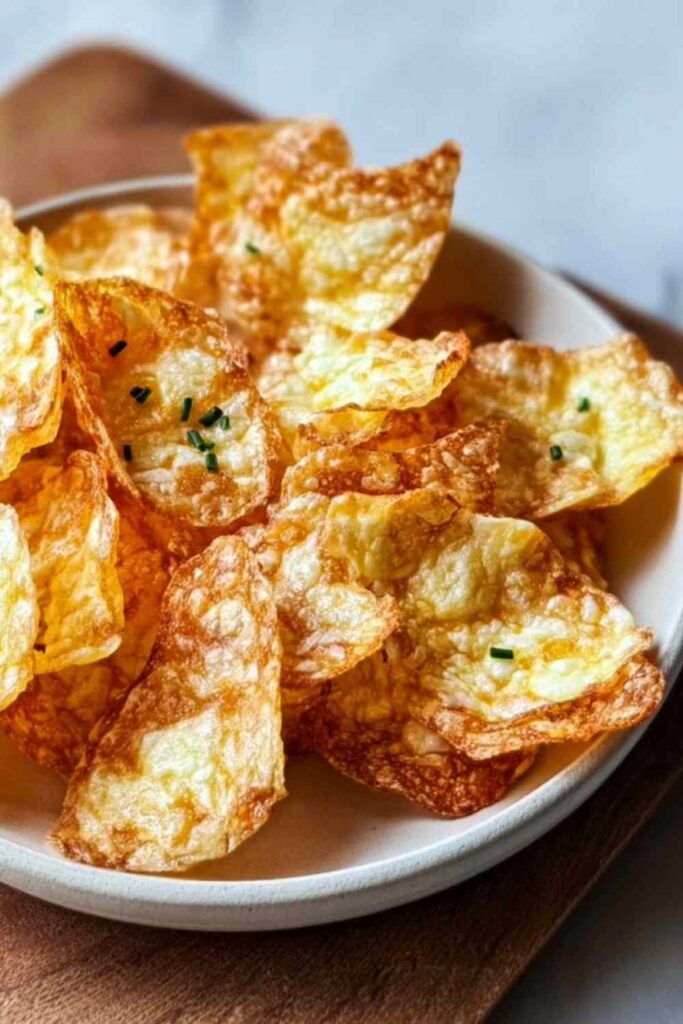 Knusprige Hüttenkäse-Chips