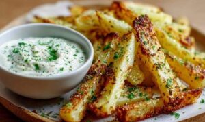 Knusprige Kohlrabi-Pommes