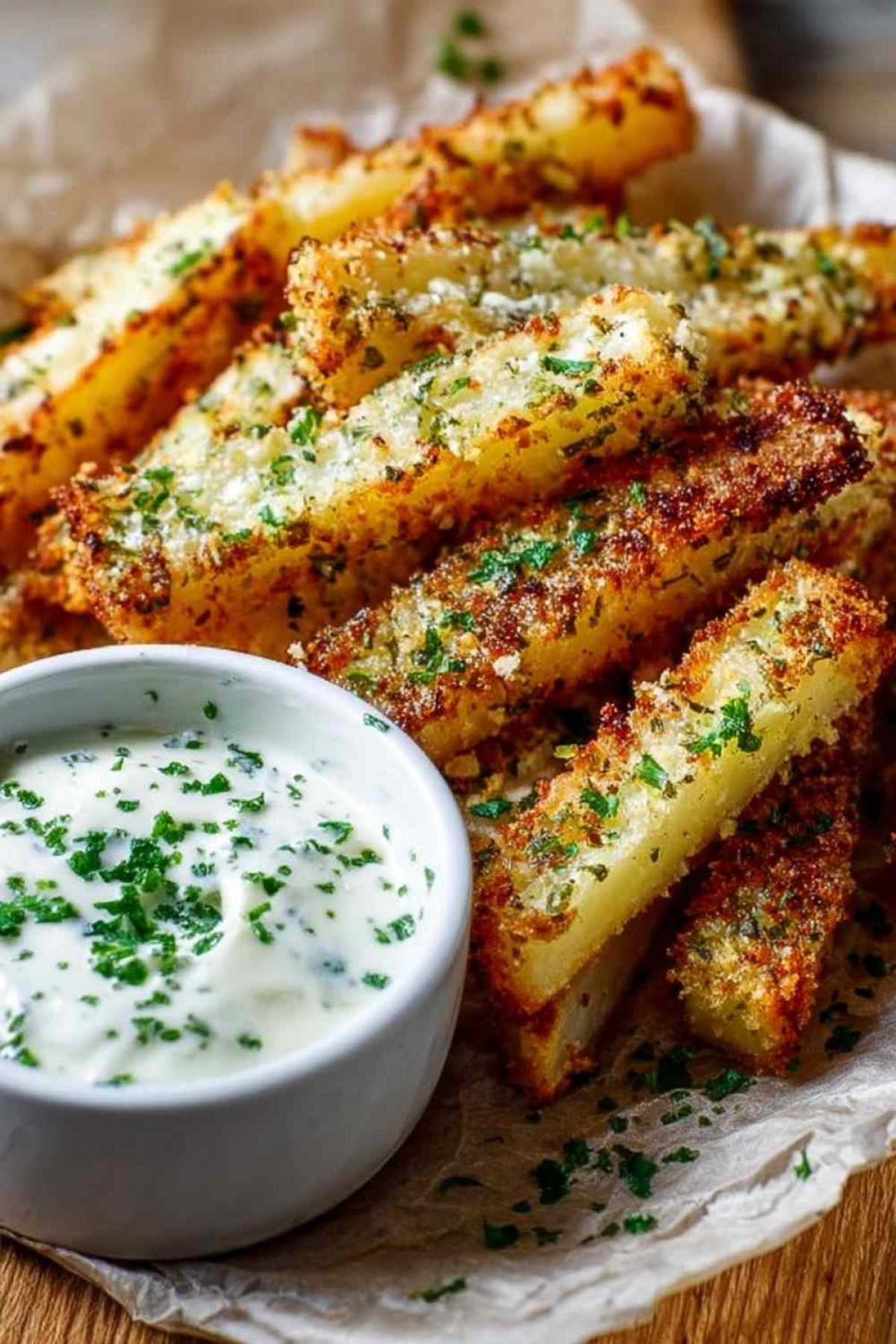 Knusprige Kohlrabi-Pommes