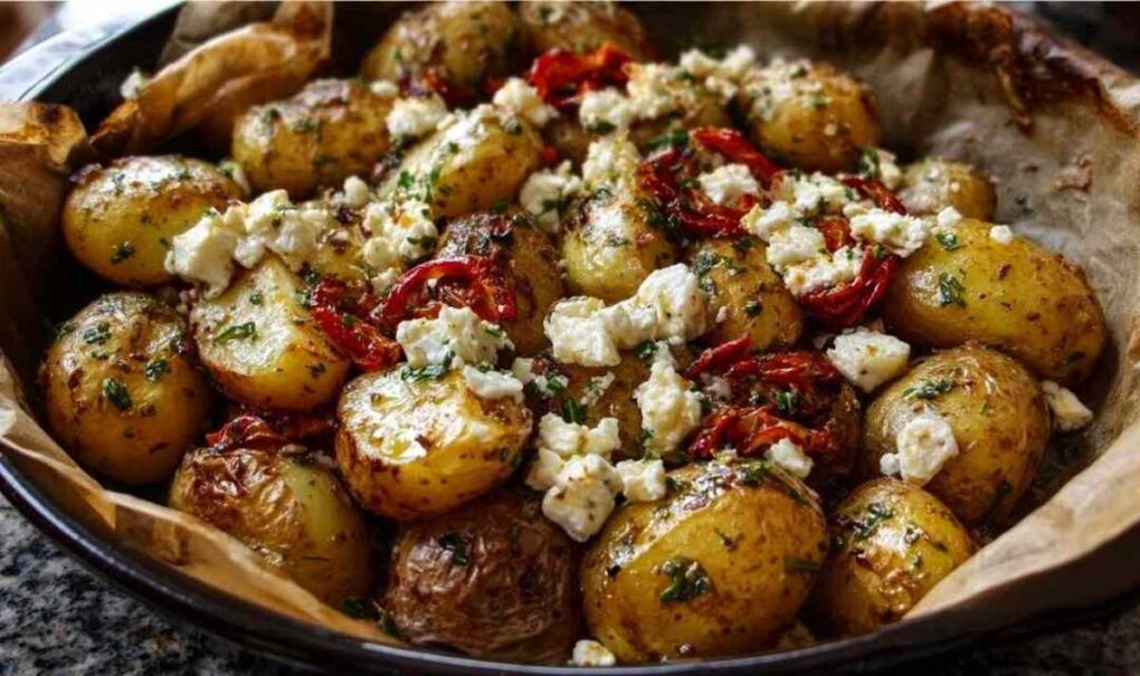 Knusprige Ofen-Kartoffeln mit Feta