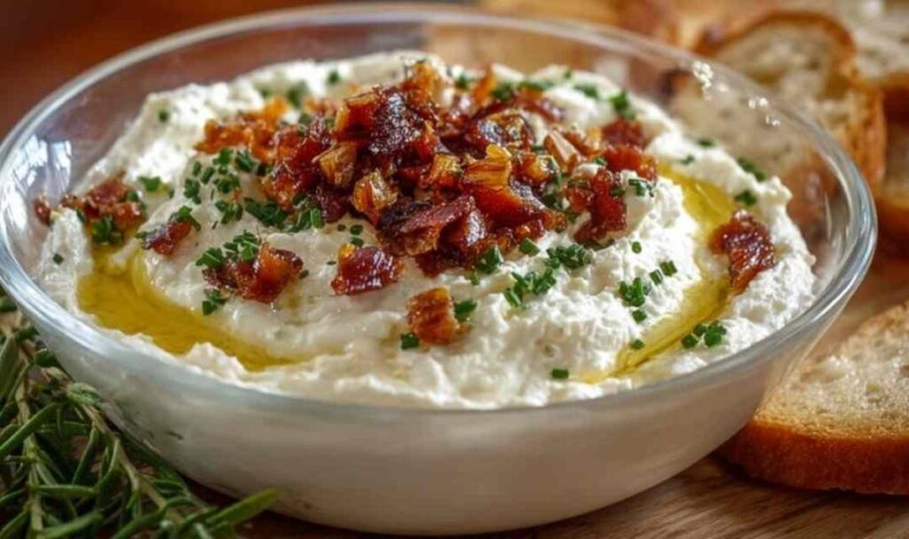 Knuspriger Feta-Aufstrich mit Knoblauch