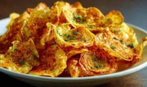 Kohlrabi-Chips mit Curry