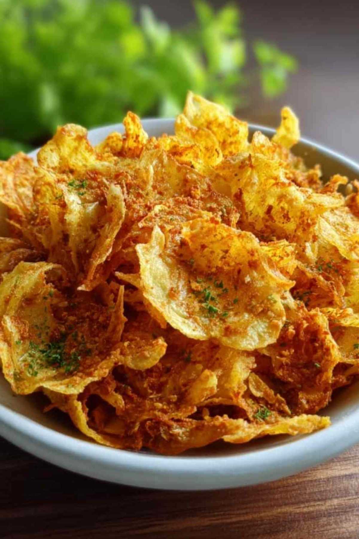Kohlrabi-Chips mit Curry